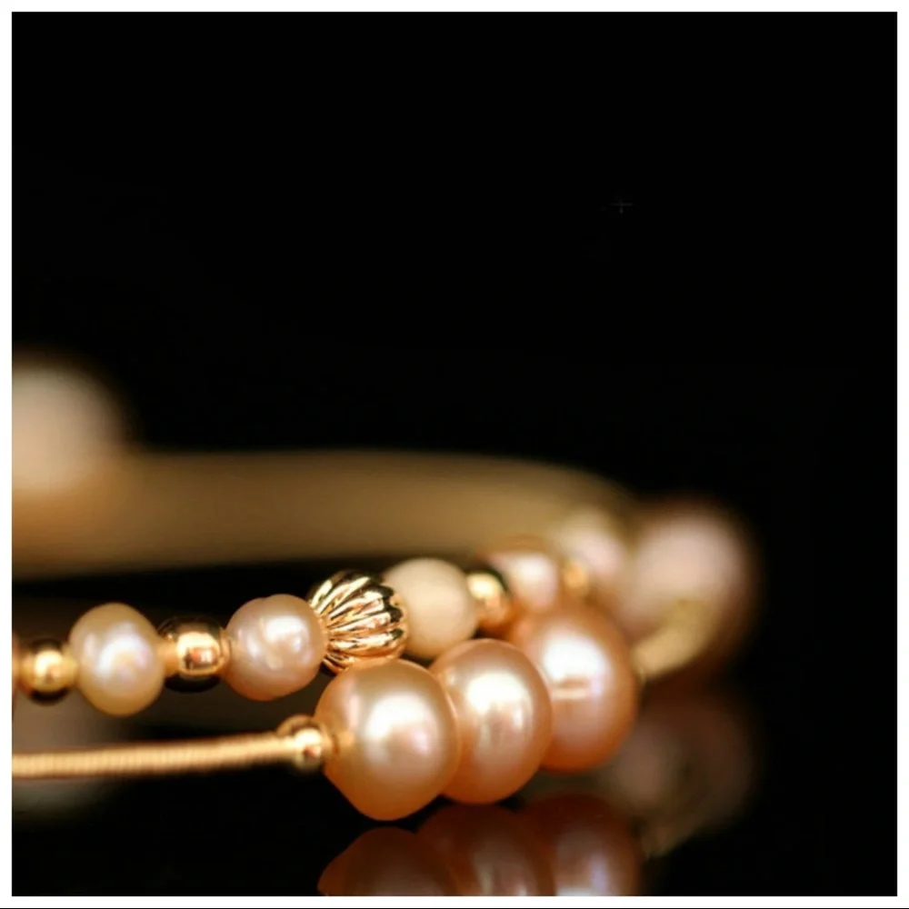 The Esthelle Natural Pearl Adjustable Romantic Bracelet - Picture 6 of 7